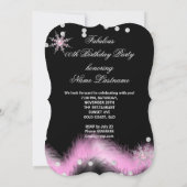 Glitter Light Pink High Heels Birthday Party Kaart (Achterkant)