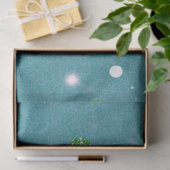 Glitter Light Polka Dots Wit Groen Kerst Tissuepapier (Geschenk)