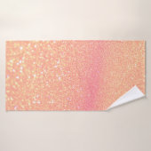 Glitter lights on black background. Out-of-focus Badhanddoek (Badhanddoek)