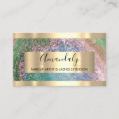 Glitter Lijst Event Planner Beauty Studio SPA Visitekaartje (Voorkant)