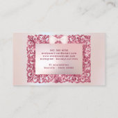 Glitter  lijst faux folie visitekaartje (Achterkant)