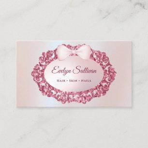 Glitter  lijst faux folie visitekaartje