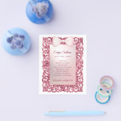 Glitter lijst roze boeg flyer (Enkel)