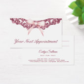  glitter lijst roze boog afspraak kaart (Bureau)