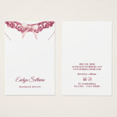 Glitter lijst roze boog ketting display kaart (Voorkant /achterkant)