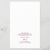  glitter lijst roze boog prijslijst flyer (Achterkant)