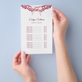  glitter lijst roze boog prijslijst flyer (Hand)