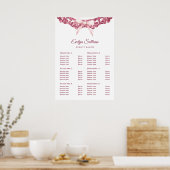  glitter lijst roze boog prijslijst poster (Keuken)