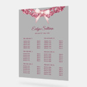  Glitter Lijst Roze Bow Prijslijst Acryl Bord (Hoek)