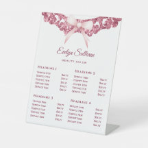  Glitter Lijst Roze Bow Prijslijst