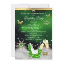 Glitter Lime Green Butterfly Heels Gold Champagne