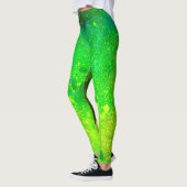 Glitter lime groen leggings (Links)