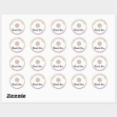 Glitter Lip Gloss Business Logo Ronde Sticker (Vel)
