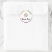 Glitter Lip Gloss Business Logo Ronde Sticker (Tas)