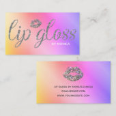 Glitter Lip Gloss Visitekaartje (Voorkant / Achterkant)