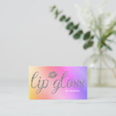 Glitter Lip Gloss Visitekaartje (Staand voorkant)