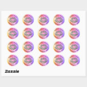 Glitter Lip Kiss Dank u Sticker (Vel)