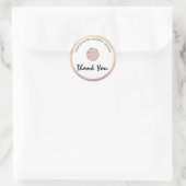 Glitter Lipgloss Zakelijk Logo Ronde Sticker (Tas)