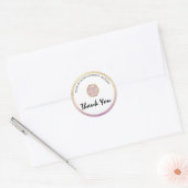 Glitter Lipgloss Zakelijk Logo Ronde Sticker (Envelop)