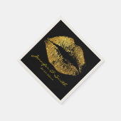 Glitter Lips 2 Servetten (Hoek)