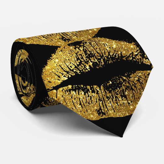 Glitter Lips 2 Stropdas (Opgerold)