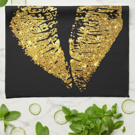 Glitter Lips 2 Theedoek (Gevouwen)