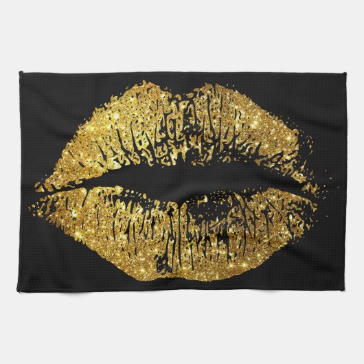 Glitter Lips 2 Theedoek (Horizontaal)