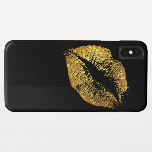 Glitter Lips Case-Mate iPhone Case (Achterkant (horizontaal))