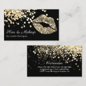 Glitter Lips Chic Visitekaartje (Voorkant / Achterkant)