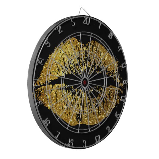 Glitter Lips Dartbord (Voorkant Links)