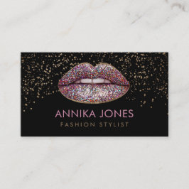 Glitter Lips - Makeup Artist Visitekaartje