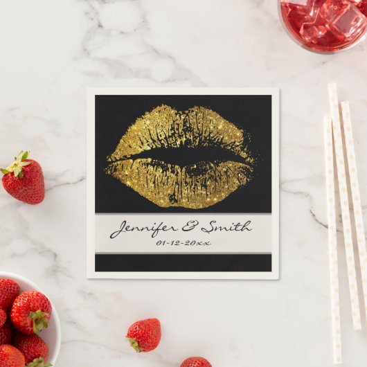 Glitter Lips Servetten (Insitu)