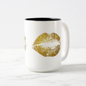 Glitter Lips Tweekleurige Koffiemok (Voorkant rechts)