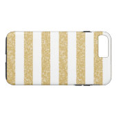 Glitter look Stripes iPhone 7 plus robuust Hoesje (Achterkant (Horizontaal))