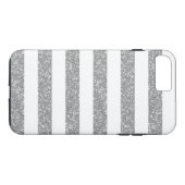 Glitter look Stripes iPhone 7 plus robuust Hoesje (Achterkant (Horizontaal))