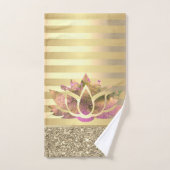 Glitter Lotus Bad Handdoek (Handdoek)