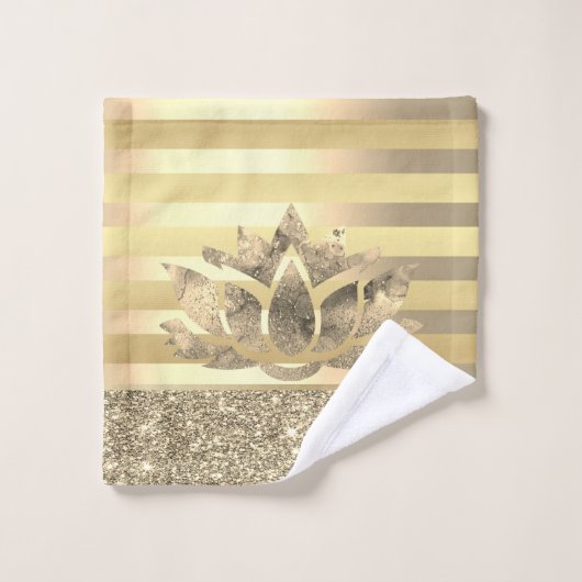 Glitter Lotus Bad Handdoek (Wasdoekje)