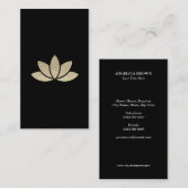 Glitter Lotus Flower Visitekaartje (Voorkant / Achterkant)