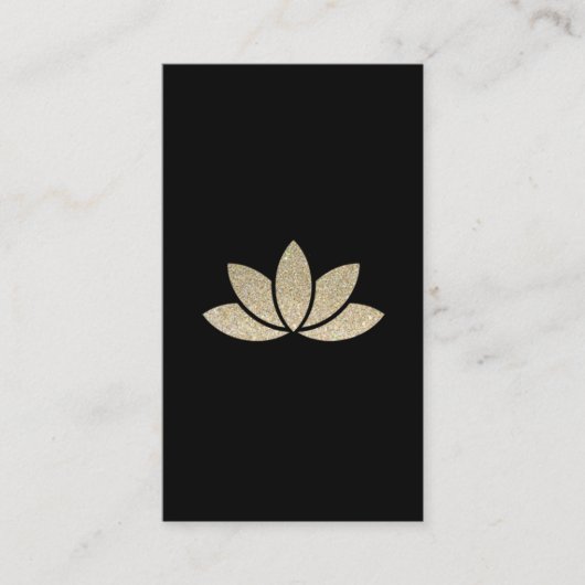 Glitter Lotus Flower Visitekaartje (Voorkant)