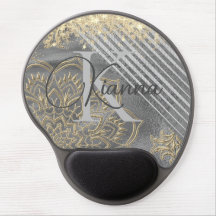 Glitter Lotus Mandala Monogram Gepersonaliseerd