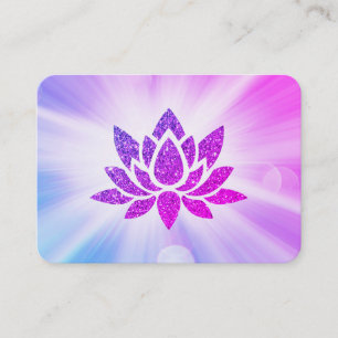 *~* Glitter Lotus Rays Reiki Healing Energy  Visitekaartje