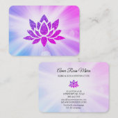 *~* Glitter Lotus Rays Reiki Healing Energy  Visitekaartje (Voorkant / Achterkant)