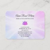 *~* Glitter Lotus Rays Reiki Healing Energy  Visitekaartje (Achterkant)