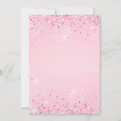 Glitter Lovertjes Springende Prinsessen Feestjurk Kaart (Achterkant)
