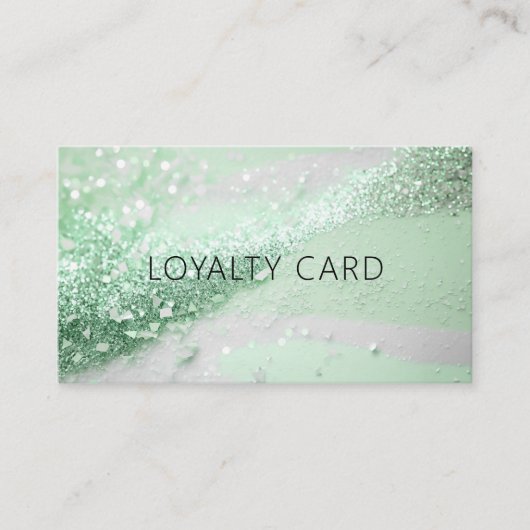 Glitter Loyalty 10 Nails Lashes Beauty Visitekaartje (Voorkant)