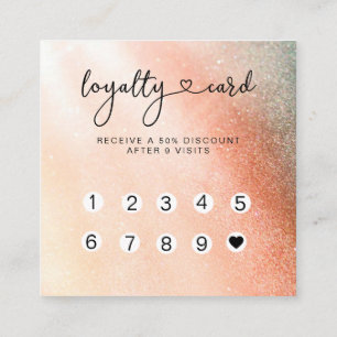 Glitter Loyalty 10 Nails Lashes Visitekaartje