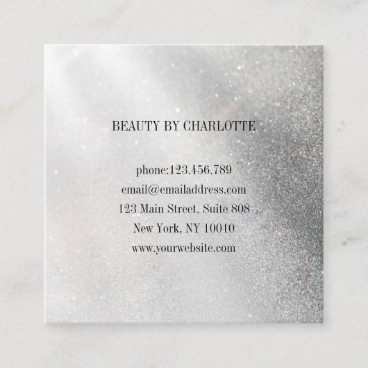 Glitter Loyalty 10 Nails Lashes Visitekaartje (Voorkant)