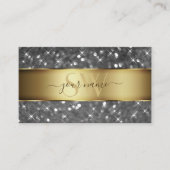 Glitter Luminous Stars Initialen Visitekaartje (Voorkant)