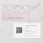 Glitter luxe estheticus modern visitekaartje (Voorkant / Achterkant)