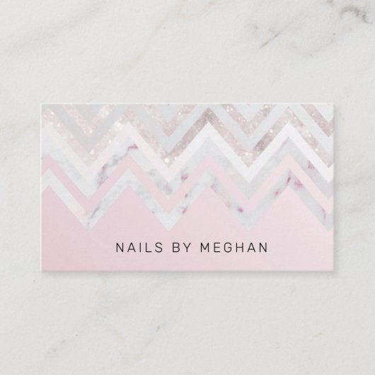 Glitter luxe estheticus modern visitekaartje (Voorkant)